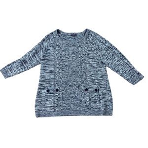 Woman’s Effeci gray 3/4 sleeve sweater size 3X